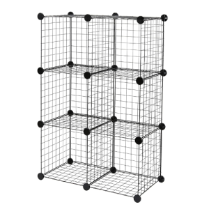 Amazon Basics 6-Cube Wire Grid Storage Shelves